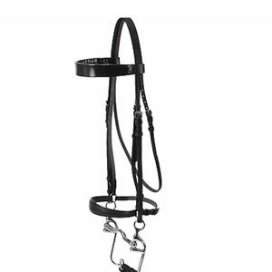 Silver Fox Walking Horse Bridle (Black/Black)